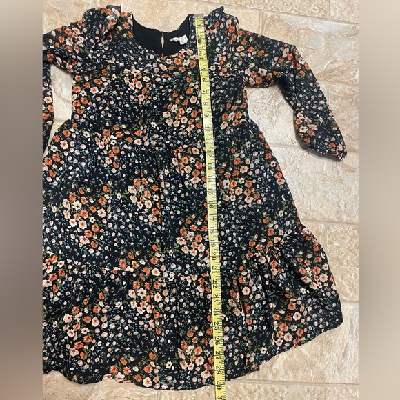 Hayden Girl gorgeous fall floral tiered dress-Girls size small-EUC - Picture 12 of 16